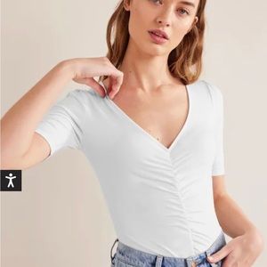 NWT Boden Ruched front top